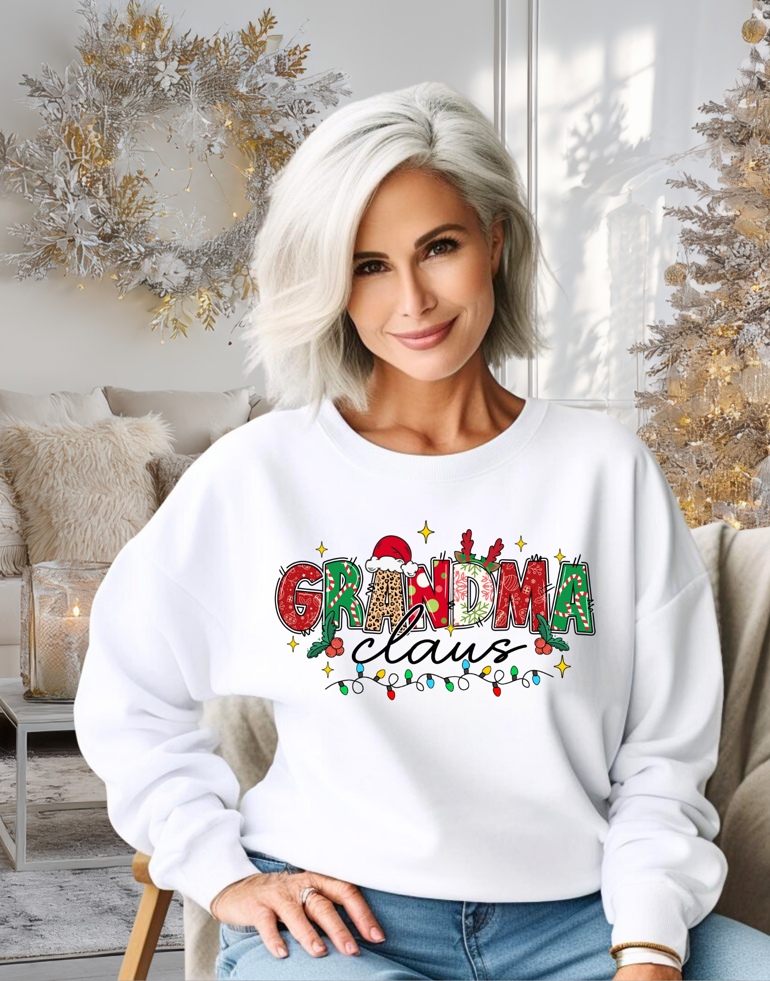 Grandma Claus Christmas Crewneck
