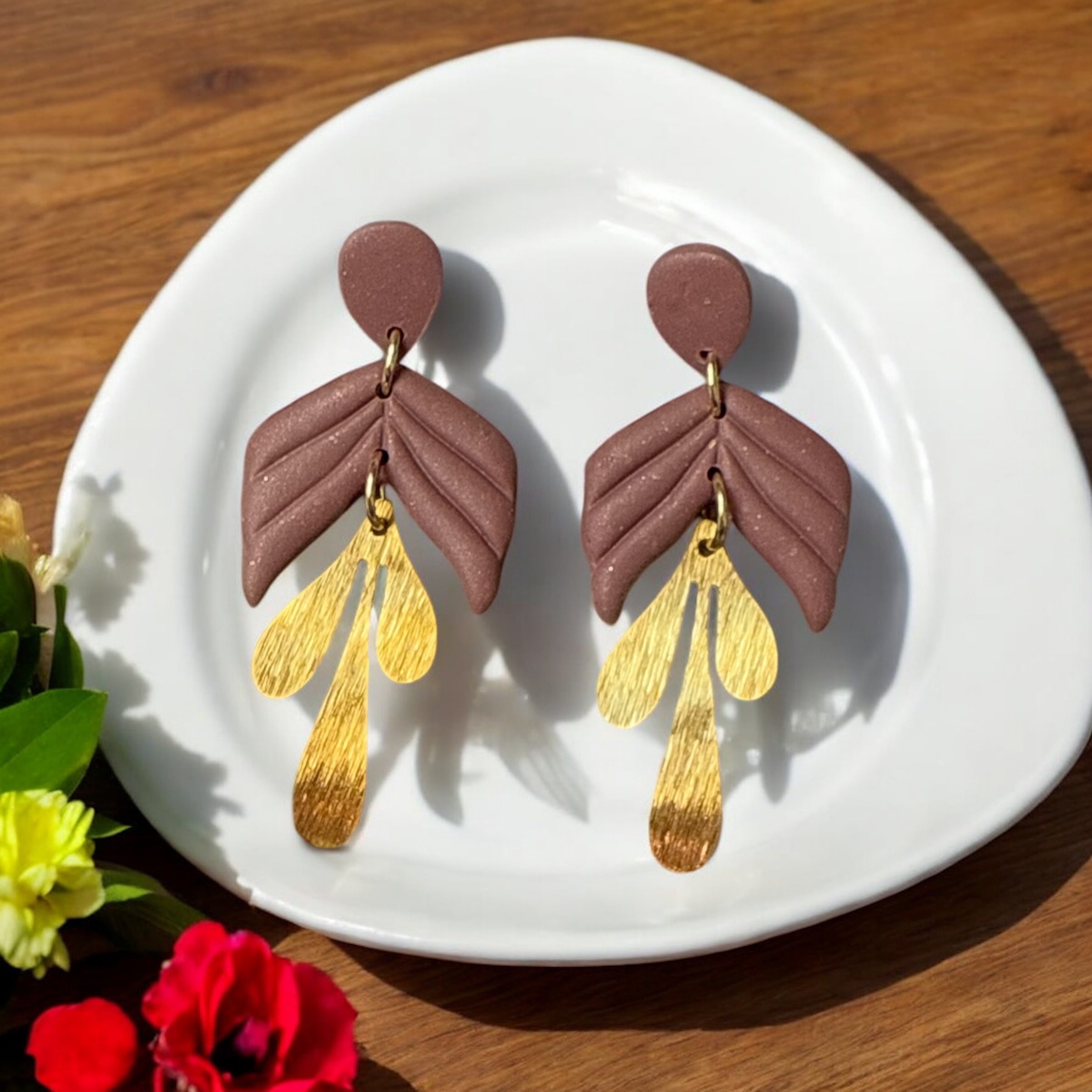 Sparkle all night Rose Dangles