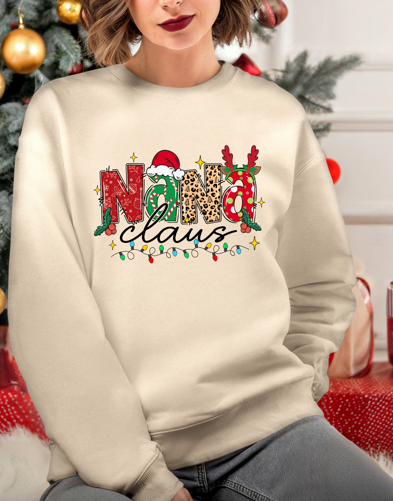 Nana Claus Christmas Crewneck