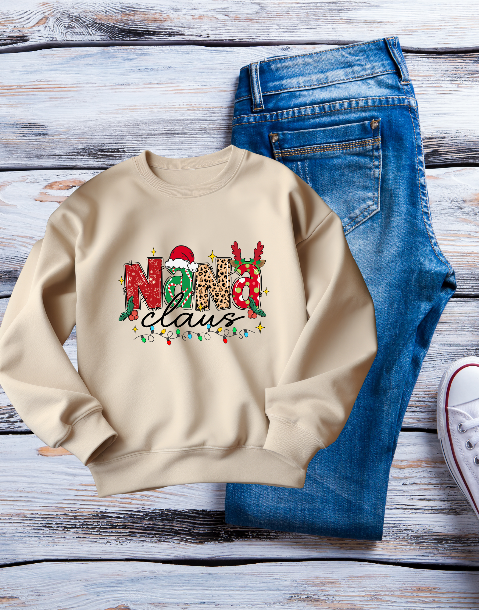 Nana Claus Christmas Crewneck