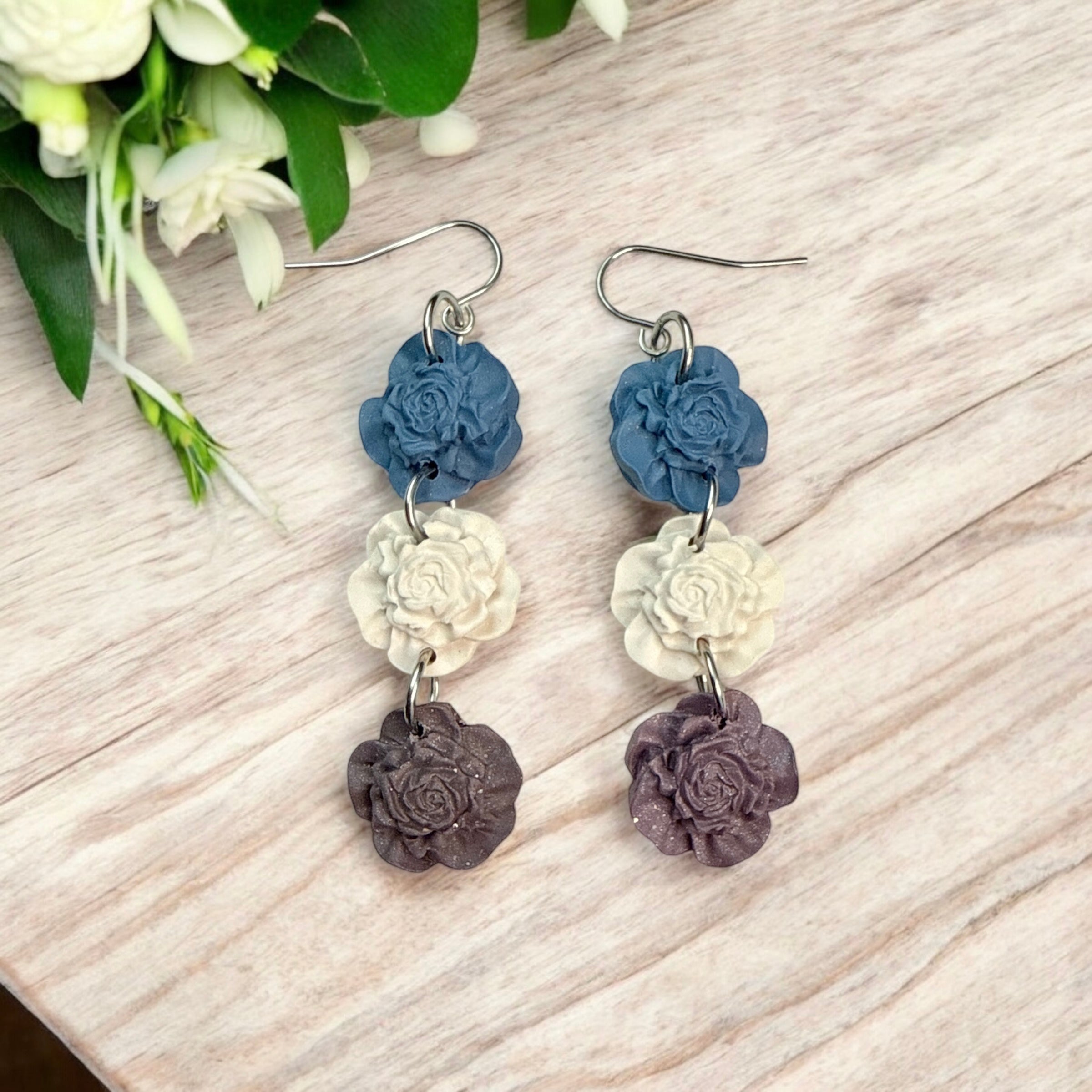 Bluebonnet Charm Floral Dangles