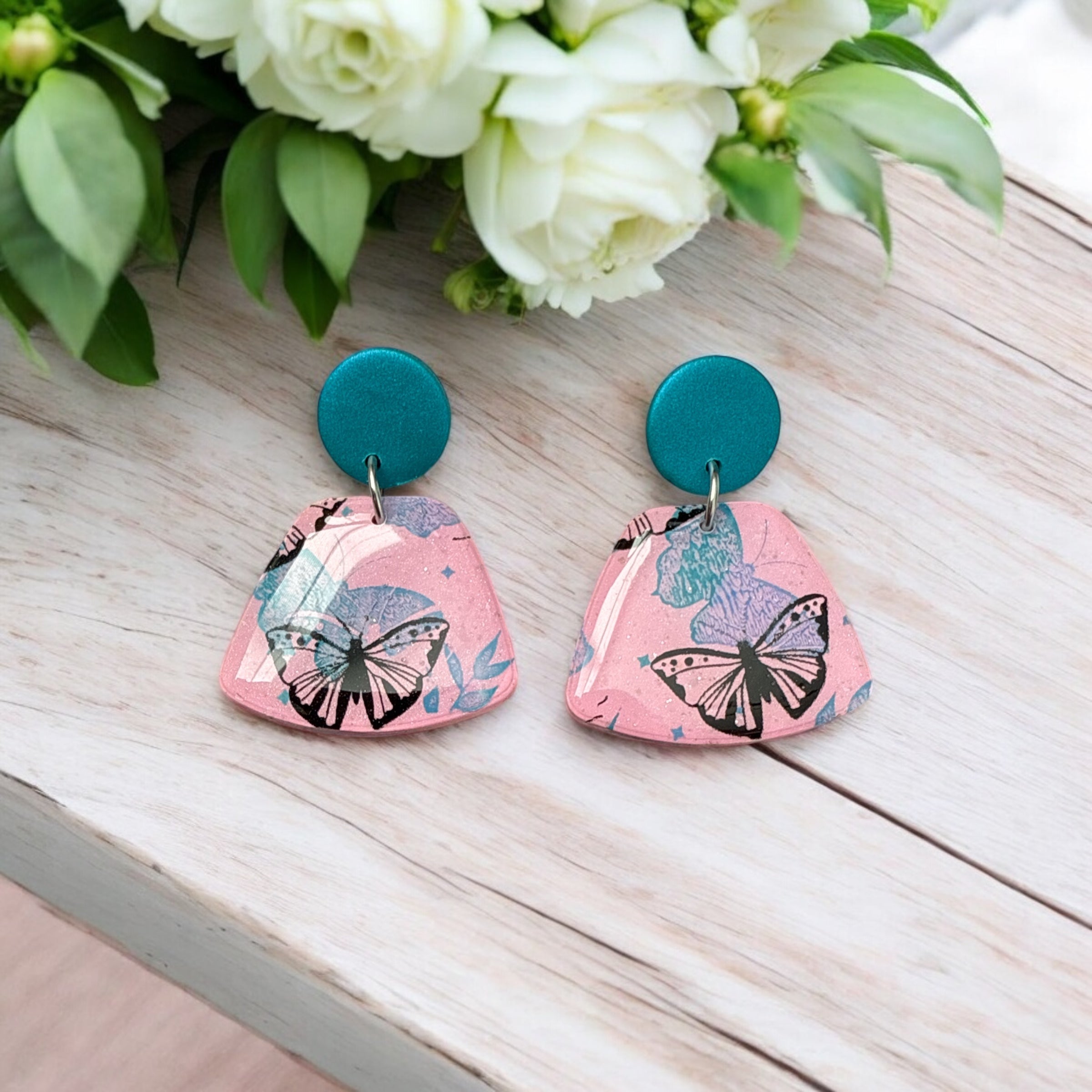 Pastel Pink Butterflies