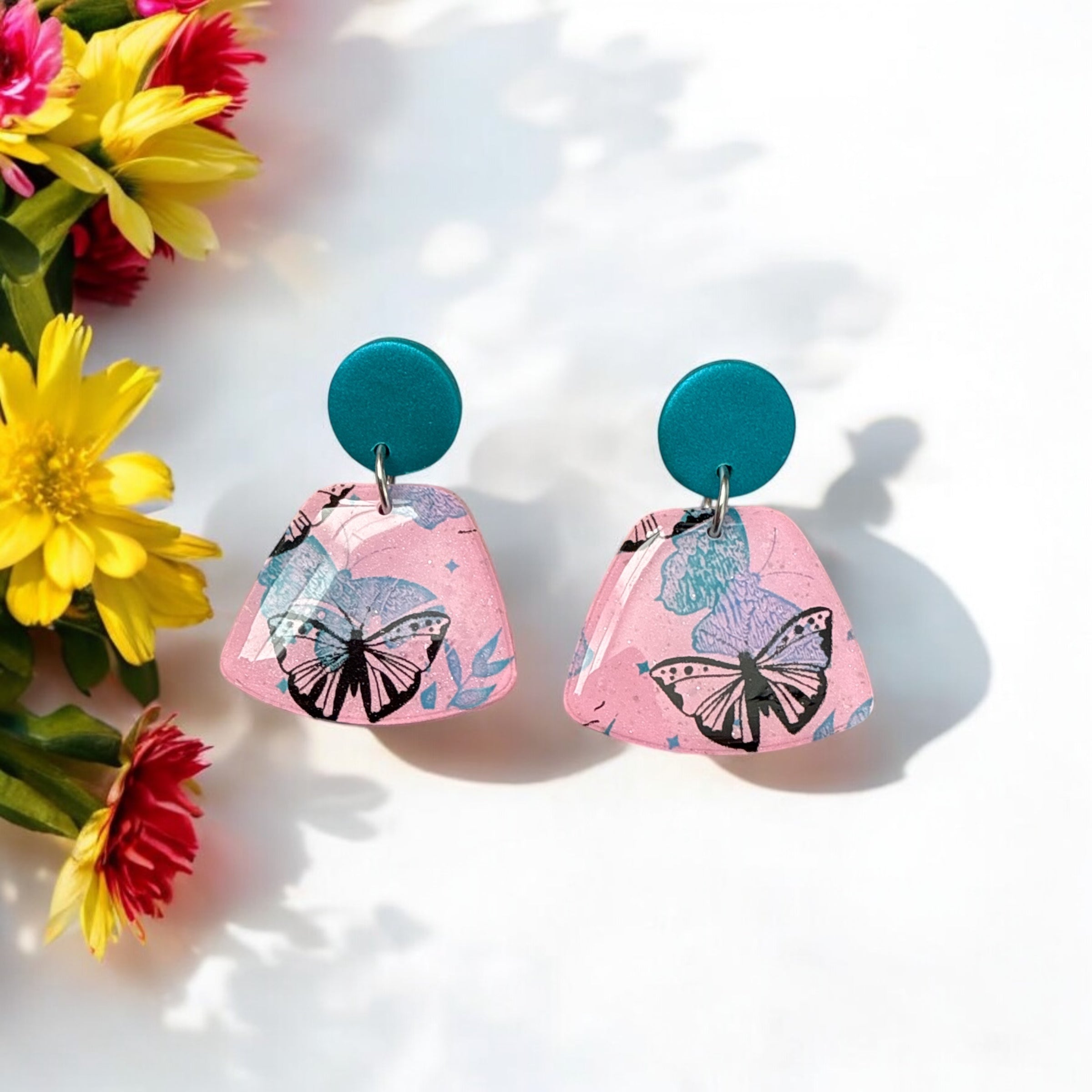 Pastel Pink Butterflies