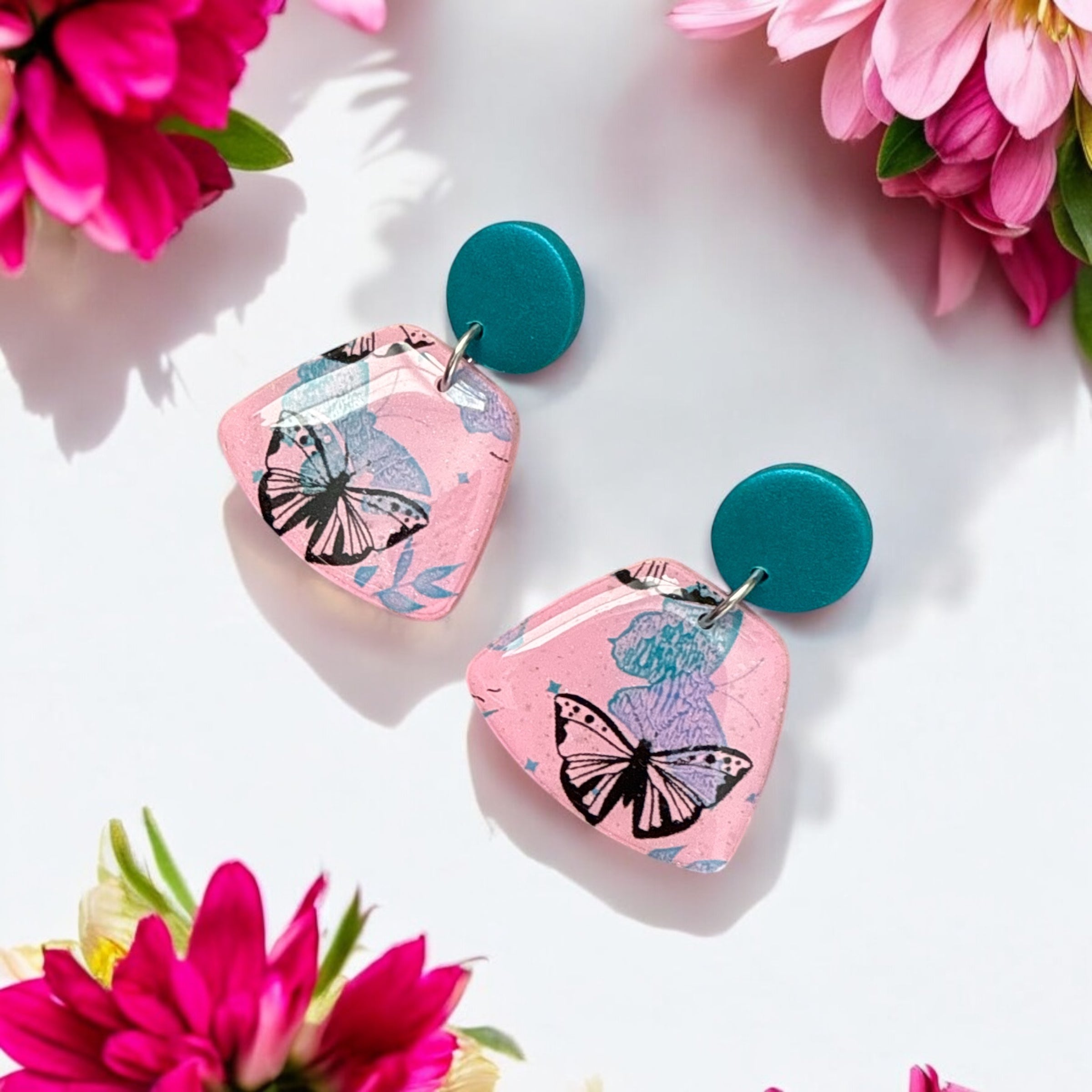 Pastel Pink Butterflies