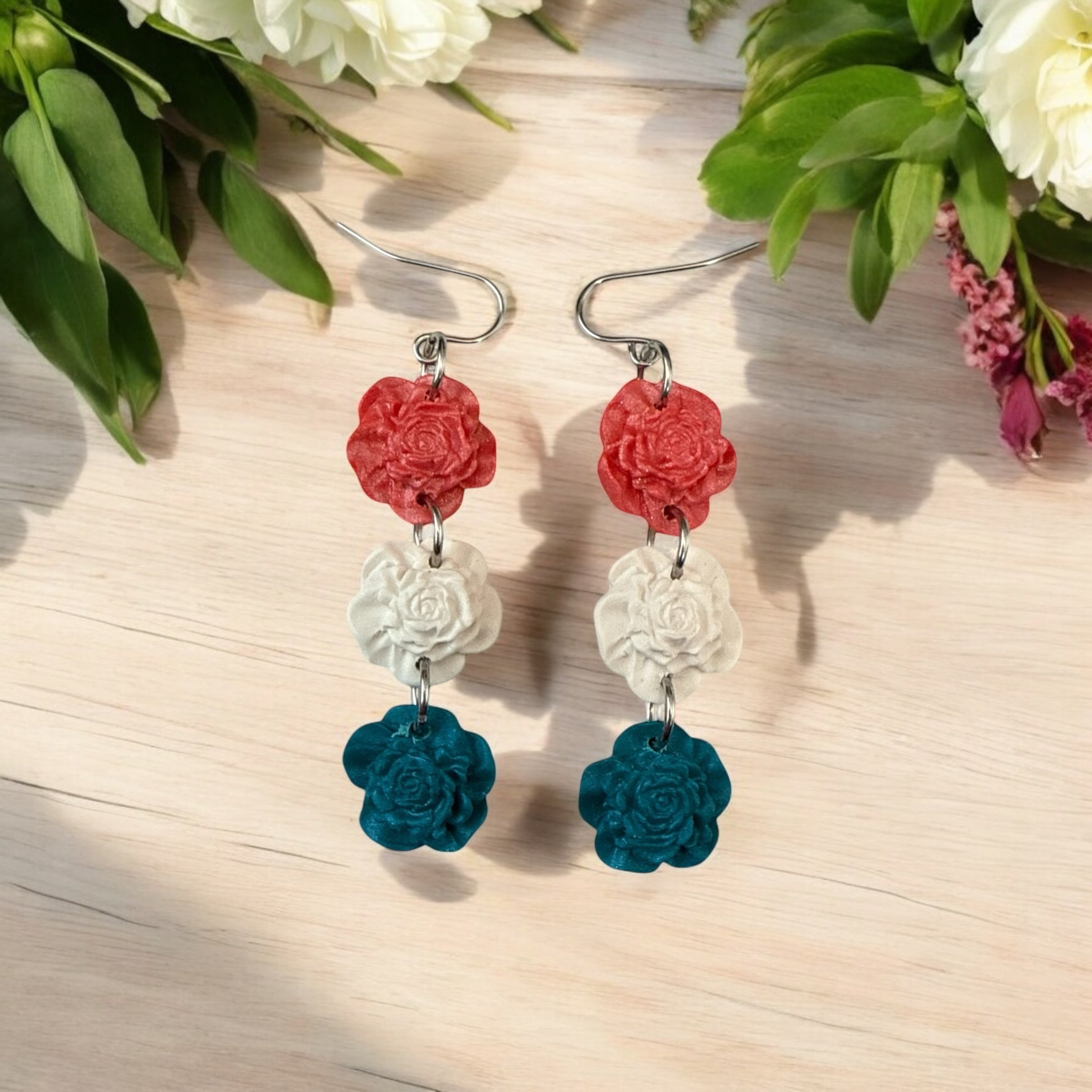 Caribbean Charm Floral Dangles