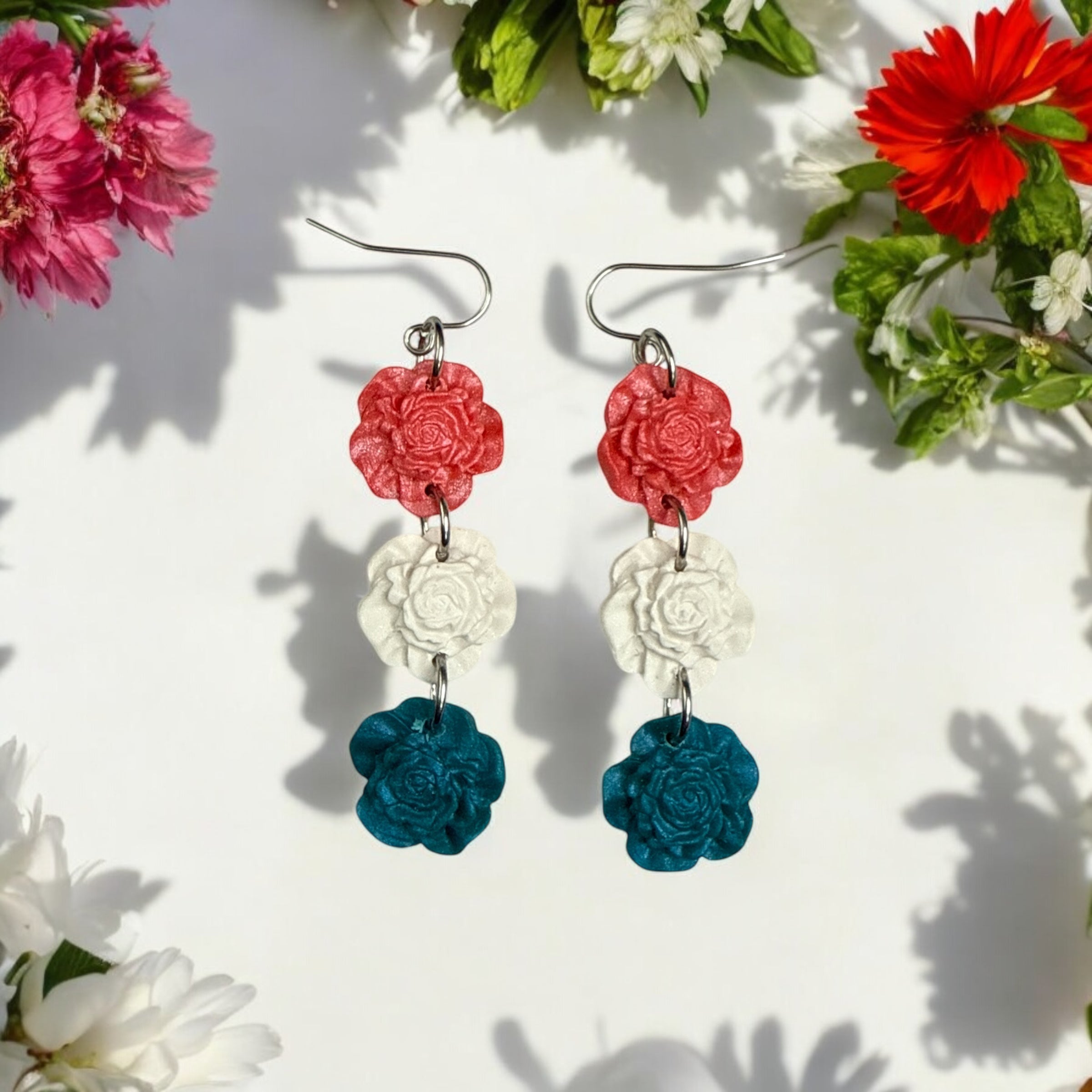 Caribbean Charm Floral Dangles