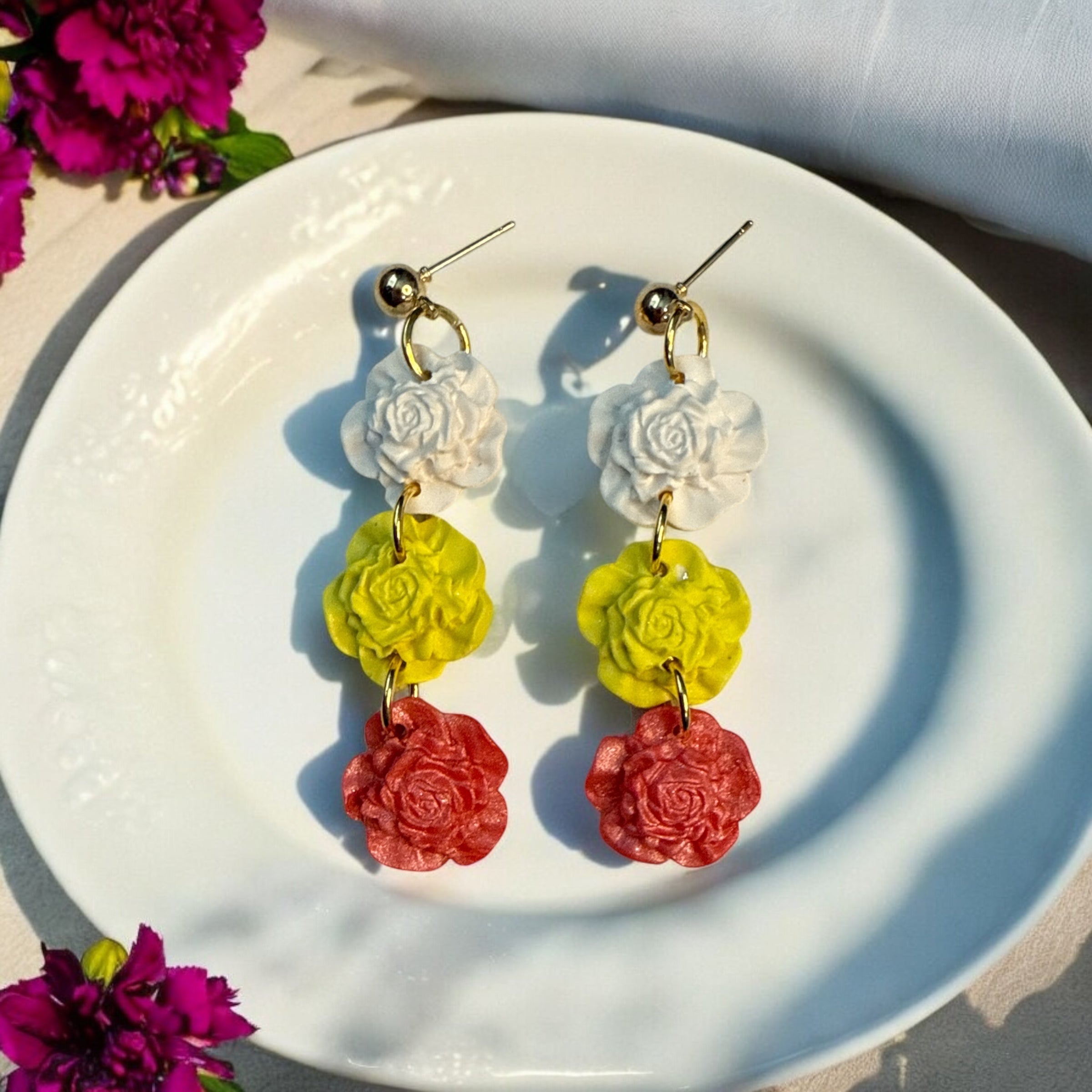 Sunkissed Floral Dangles