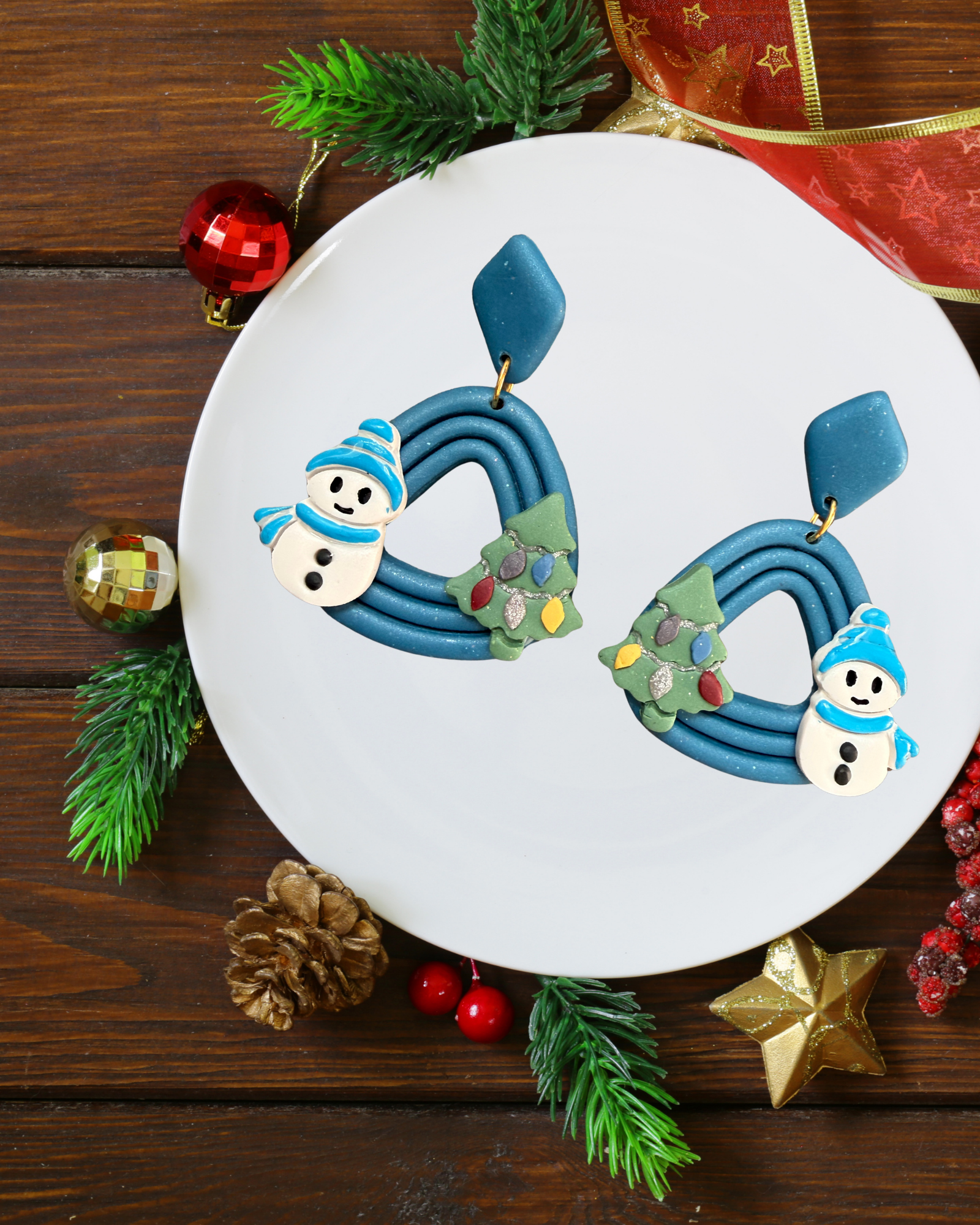 Festive Snowman Dangles