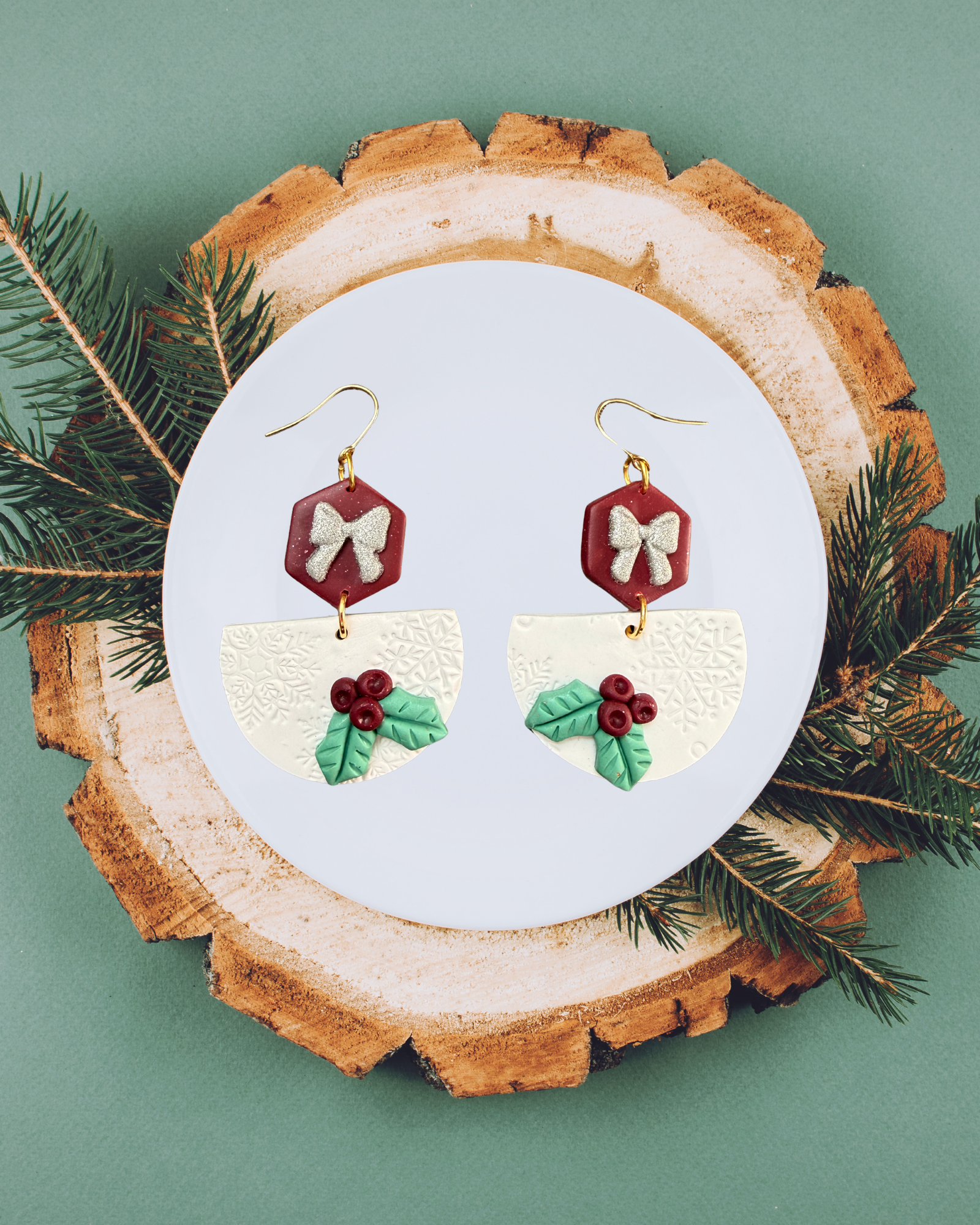 Frosted Berry Dangles