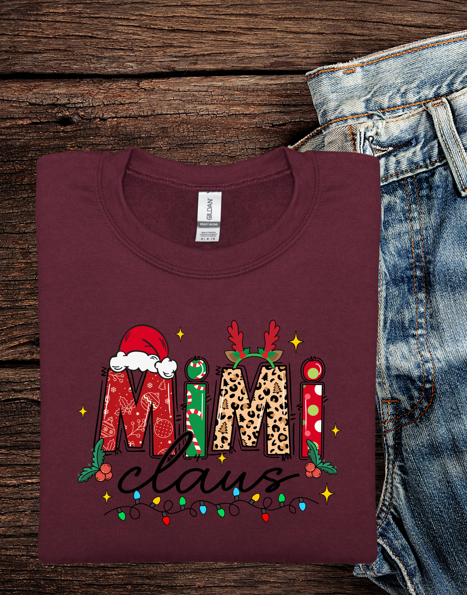 Mimi Claus Christmas Crewneck Sweatshirt