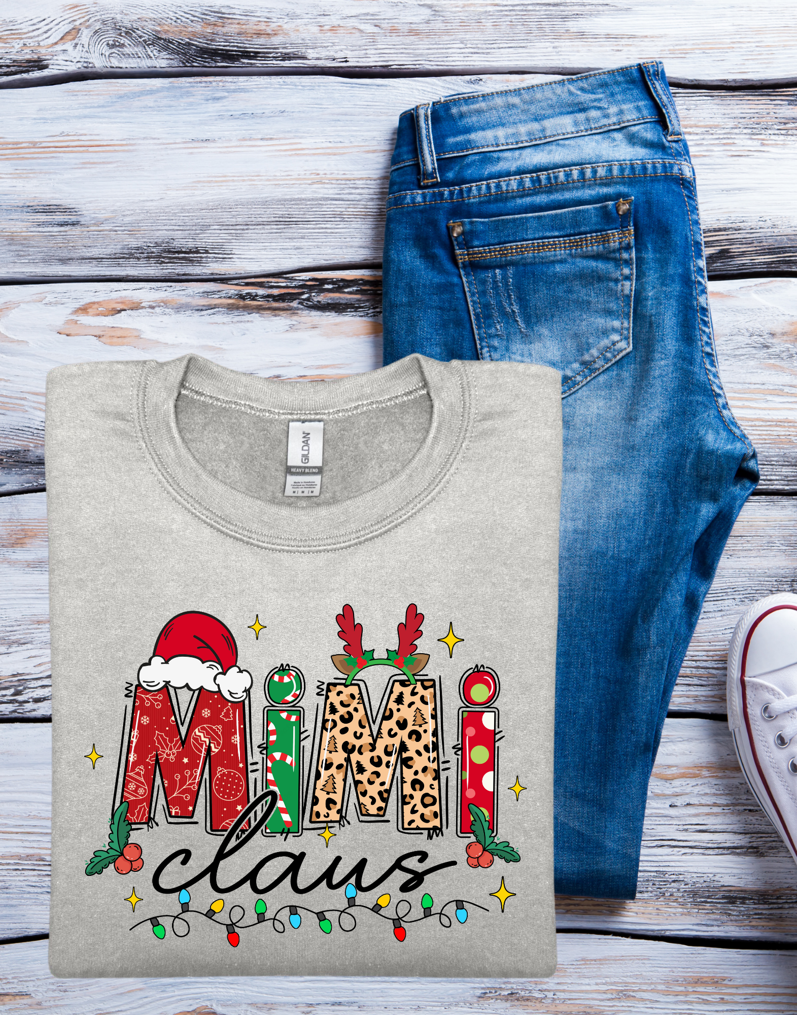 Mimi Claus Christmas Crewneck Sweatshirt