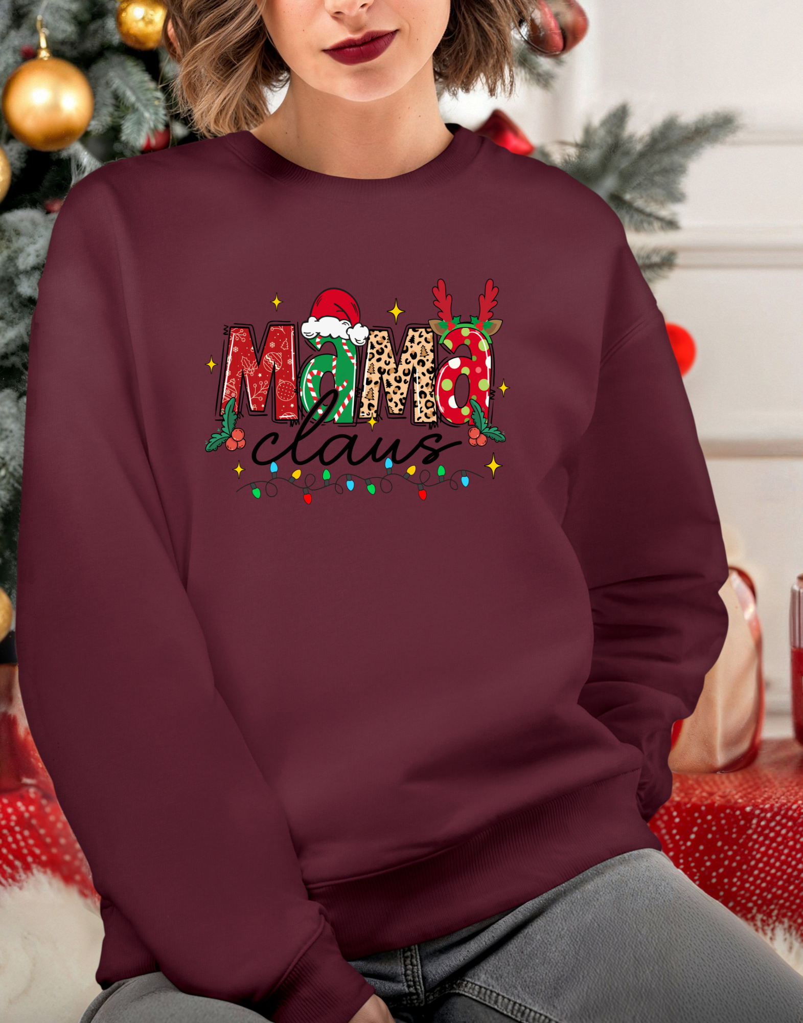 Mama Claus Christmas Crewneck