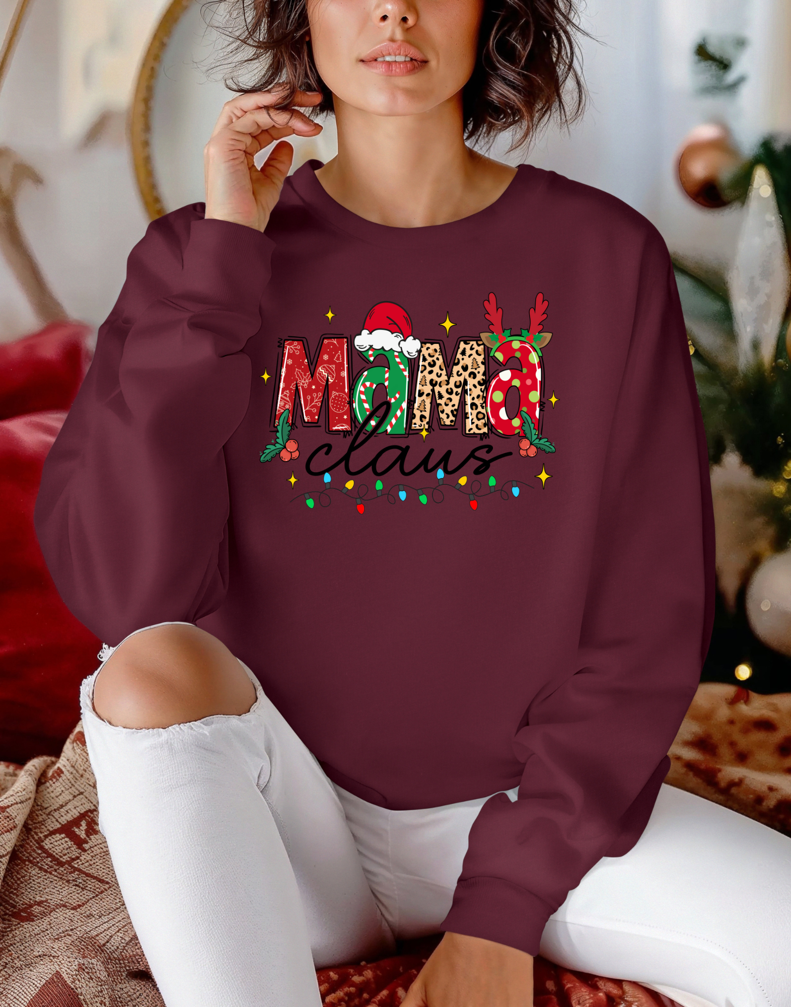 Mama Claus Christmas Crewneck