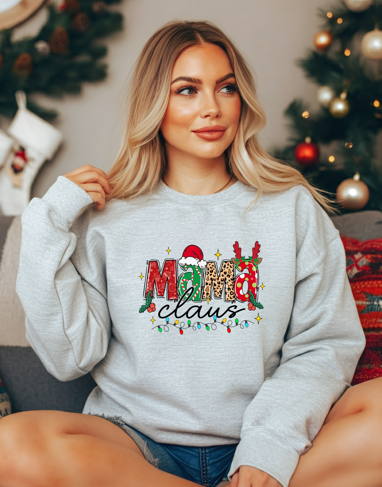 Mama Claus Christmas Crewneck