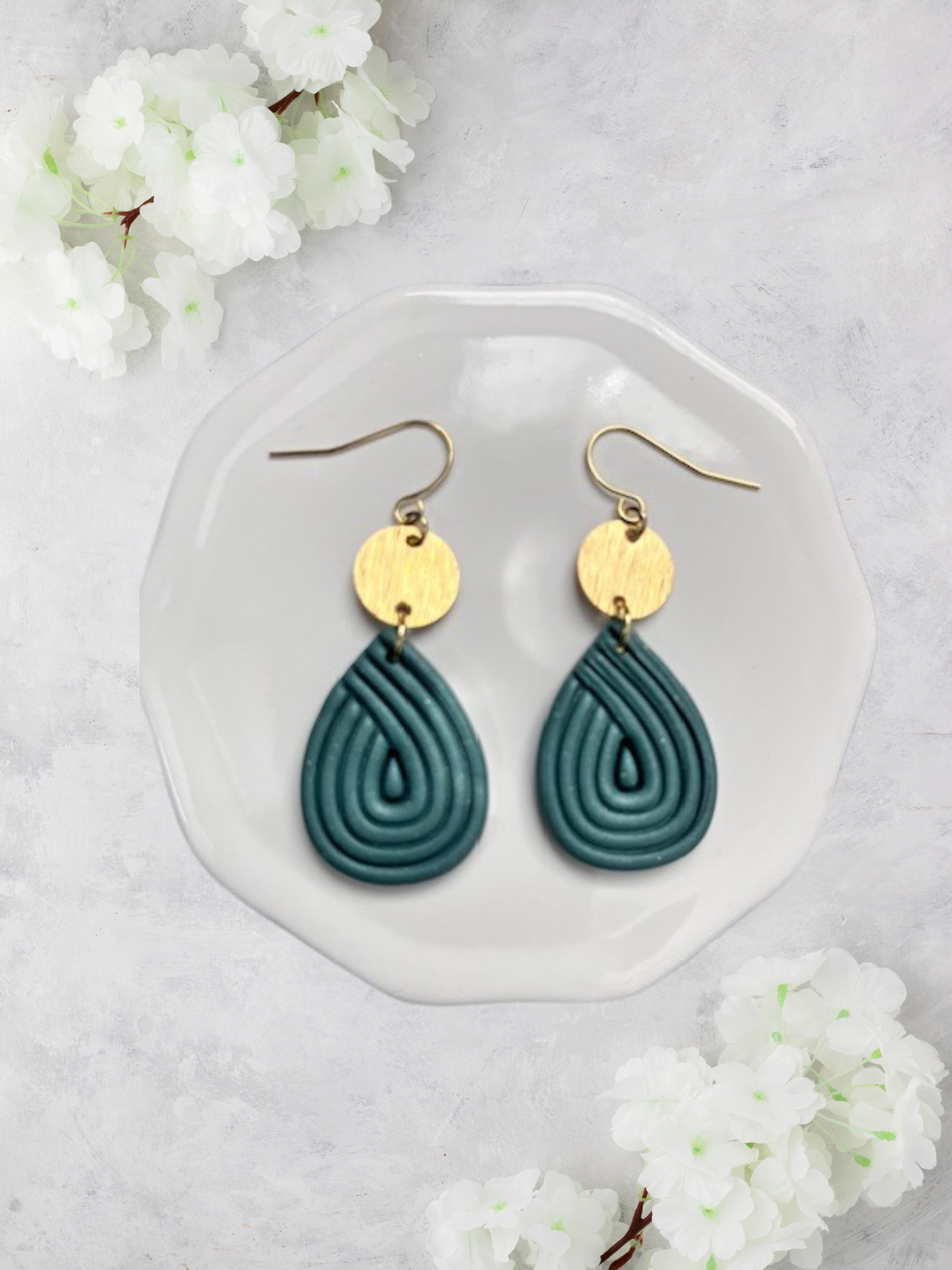 Shimmery Teardrop Dangle - Multiple Colors