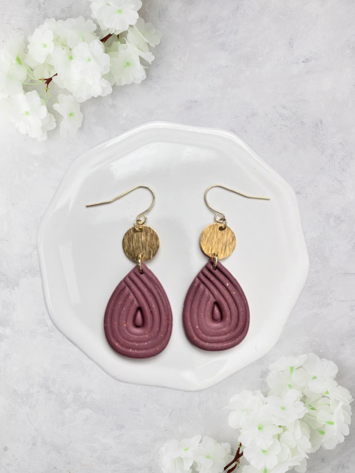 Shimmery Teardrop Dangle - Multiple Colors