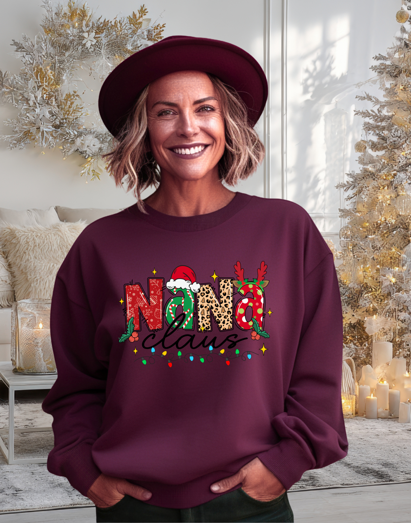 Nana Claus Christmas Crewneck