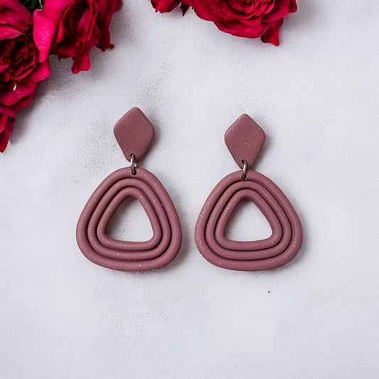 Rose Pink Simple Dangles