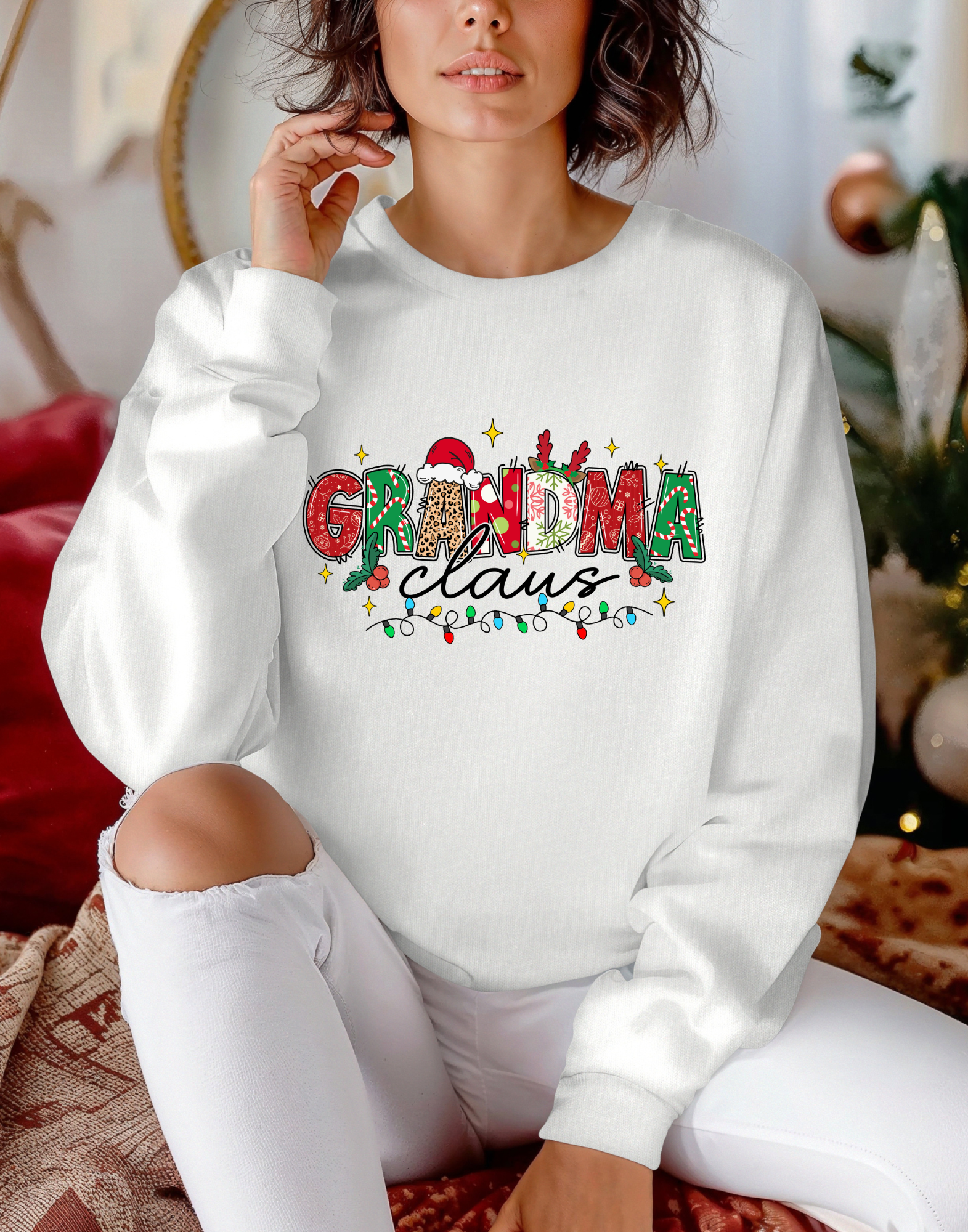 Grandma Claus Christmas Crewneck