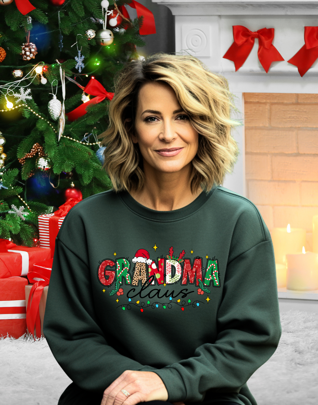 Grandma Claus Christmas Crewneck
