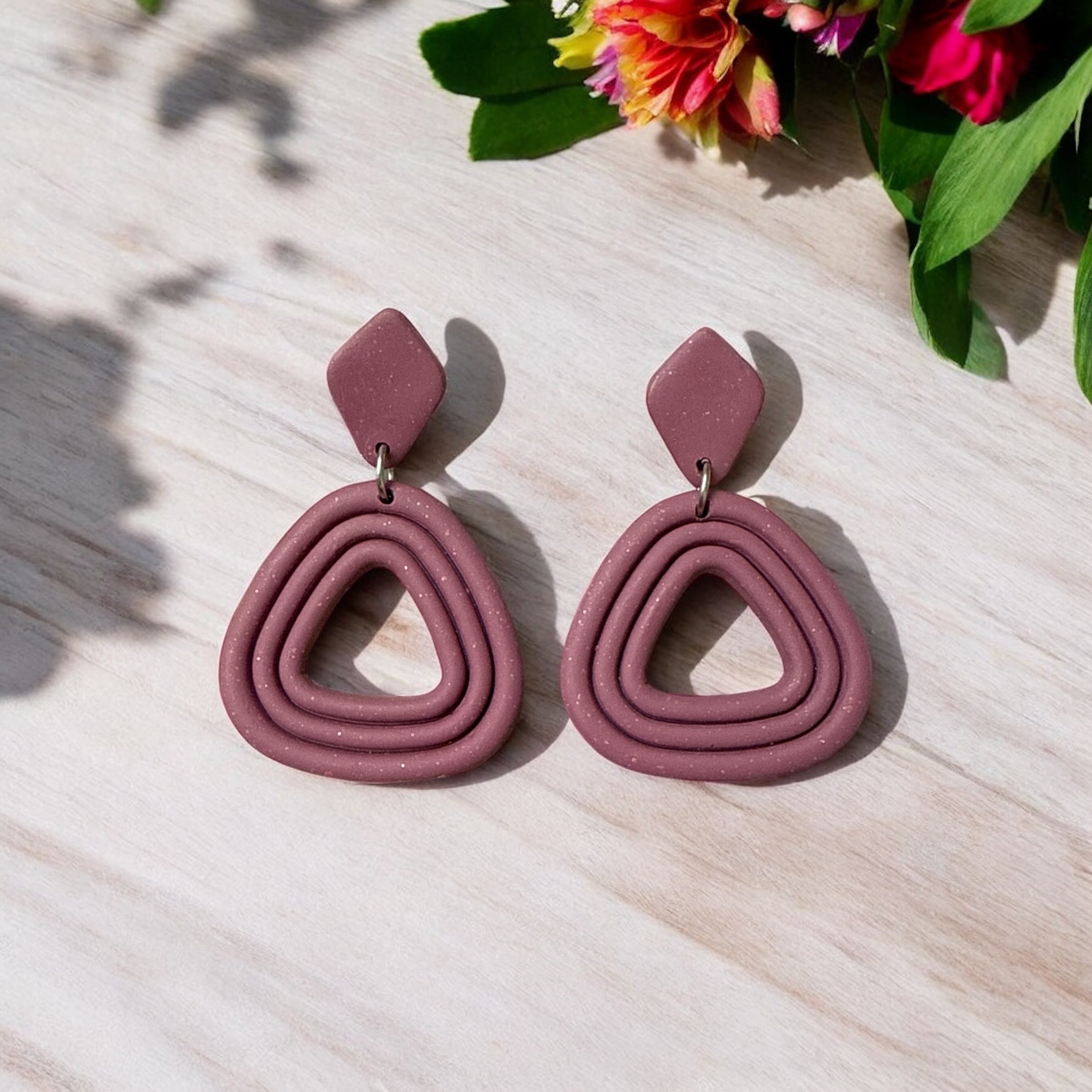 Rose Pink Simple Dangles