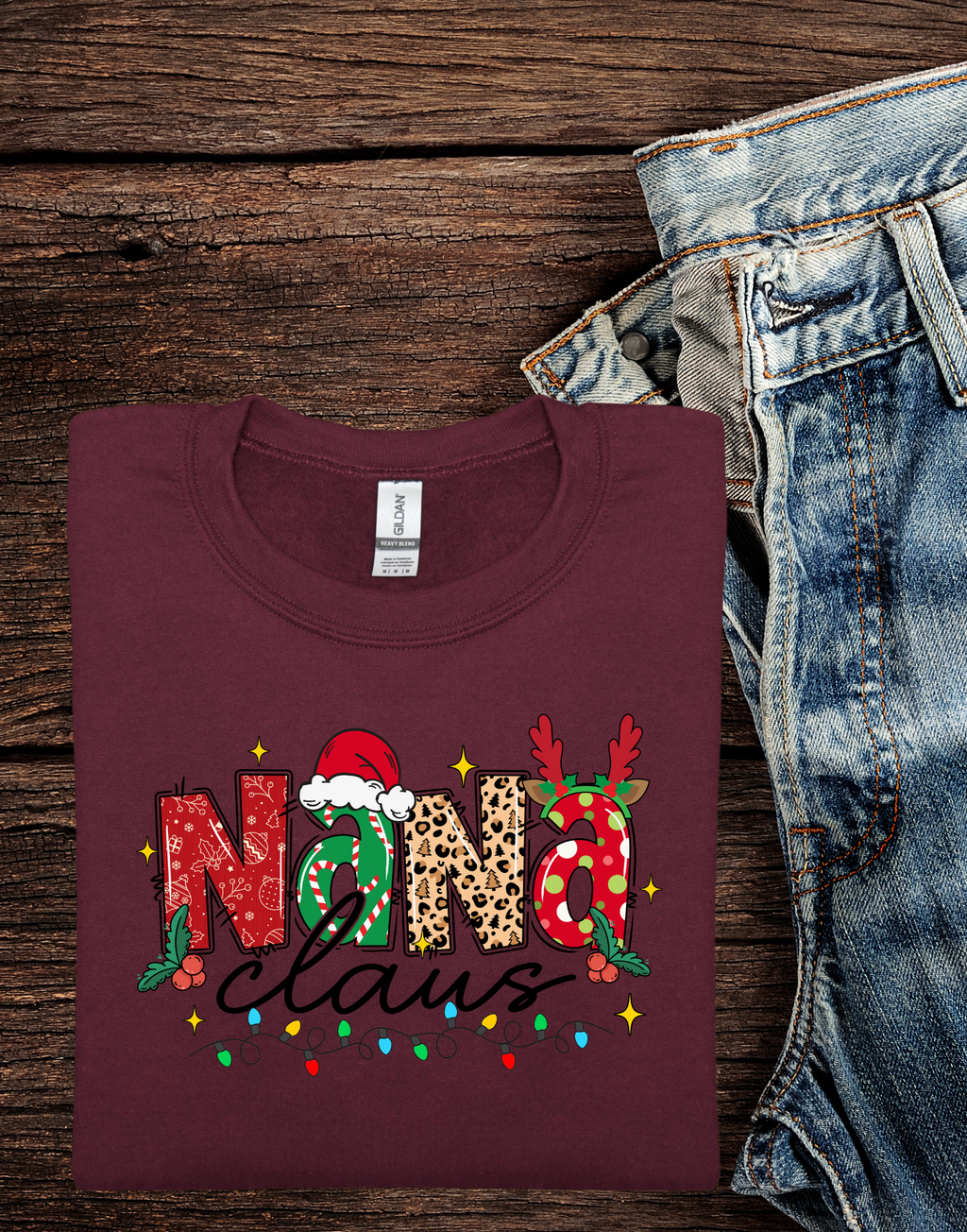 Nana Claus Christmas Crewneck