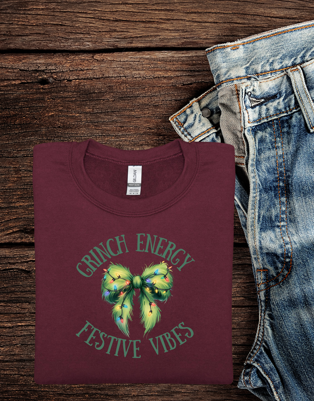 Grinch Energy Festive Vibes