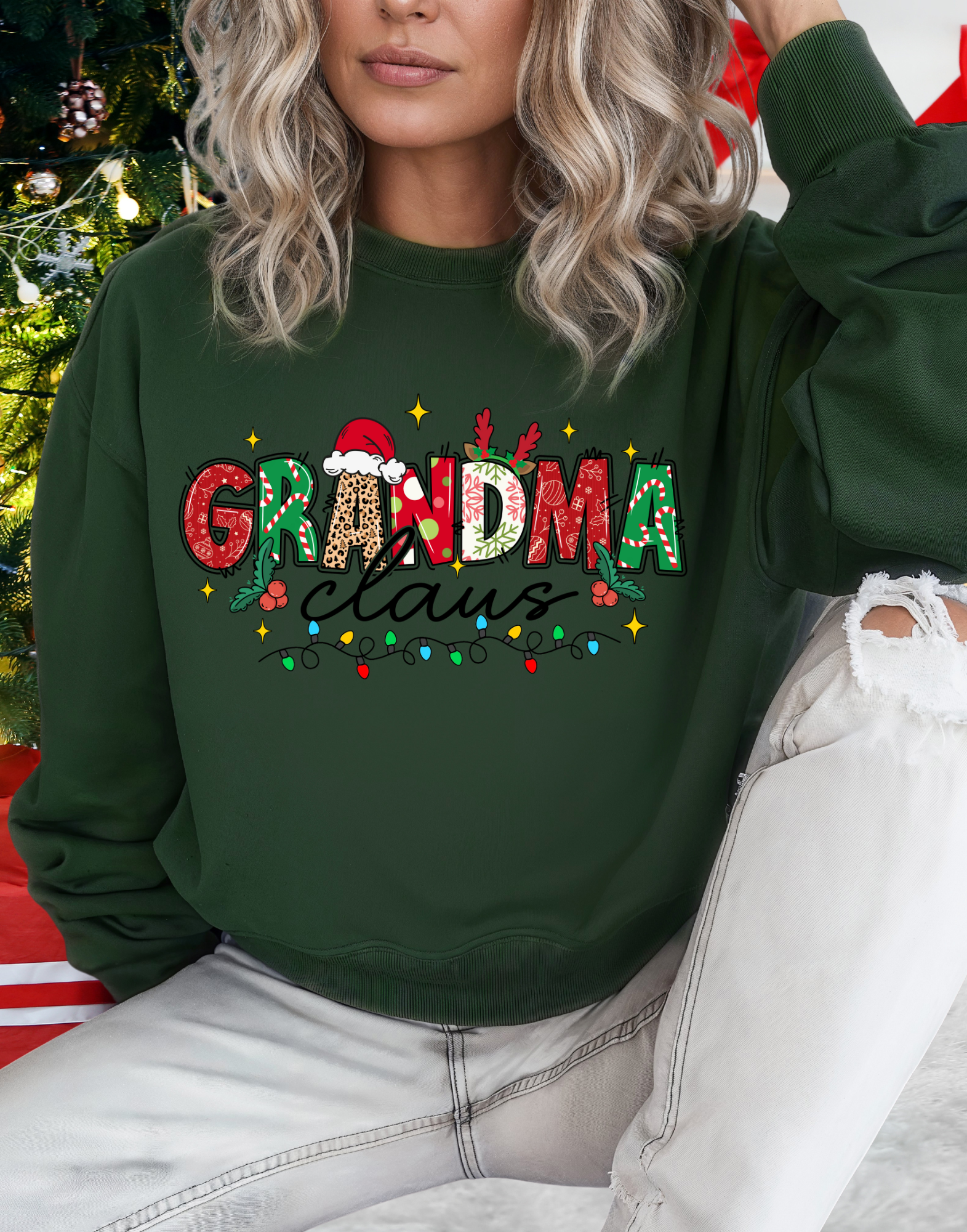 Grandma Claus Christmas Crewneck