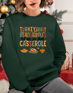 Turkey Gravy Beans & Rolls Thanksgiving Crewneck