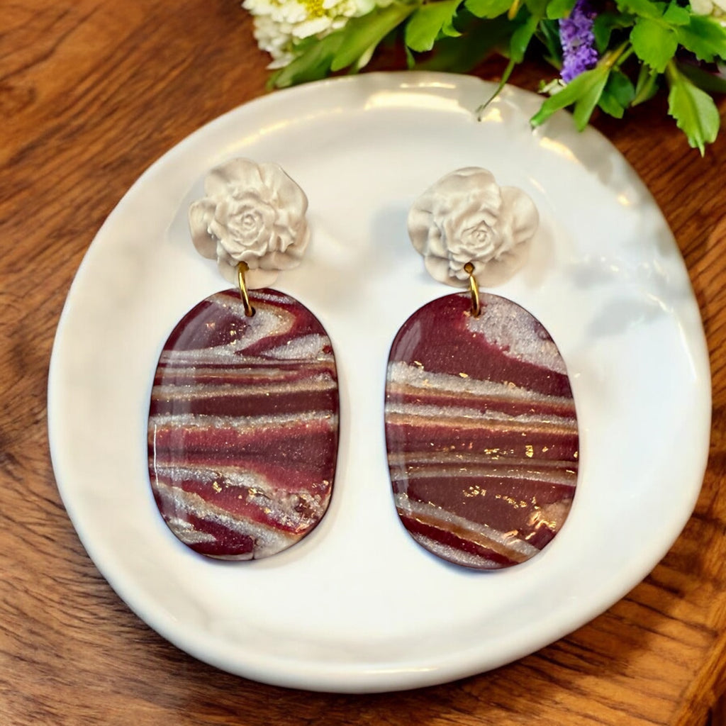 Valentines Marble Dangle