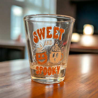 Sweet & Spooky shot glass