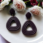 Simple Plum Dangles