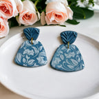 Blue Floral Dangle