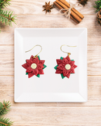 Poinsettia Small Dangles