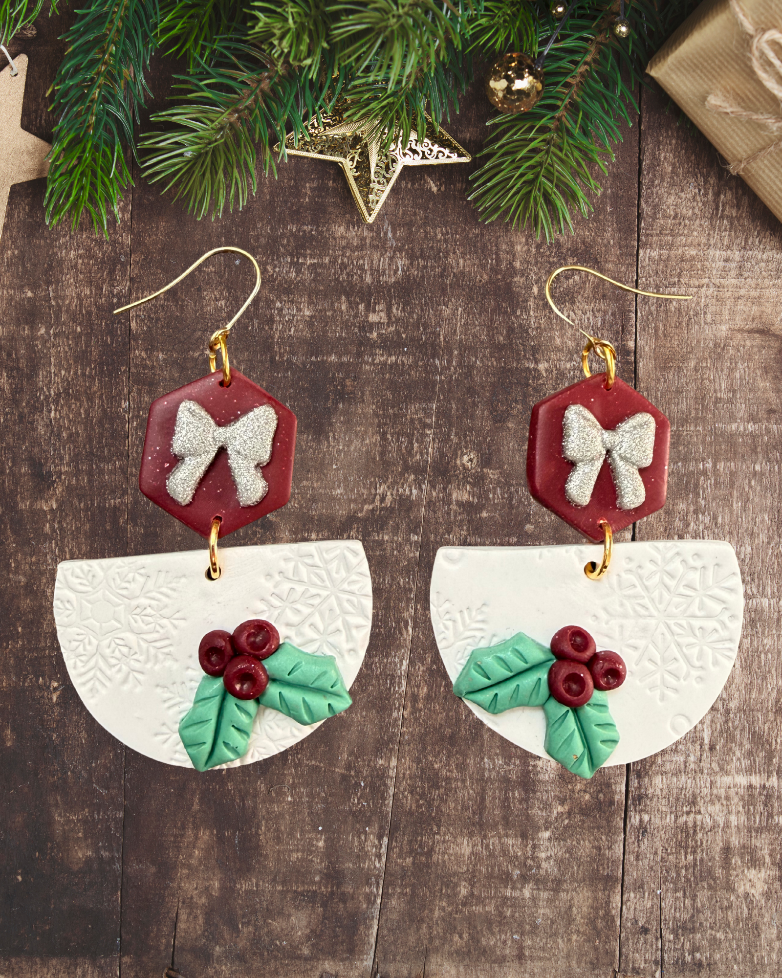 Frosted Berry Dangles