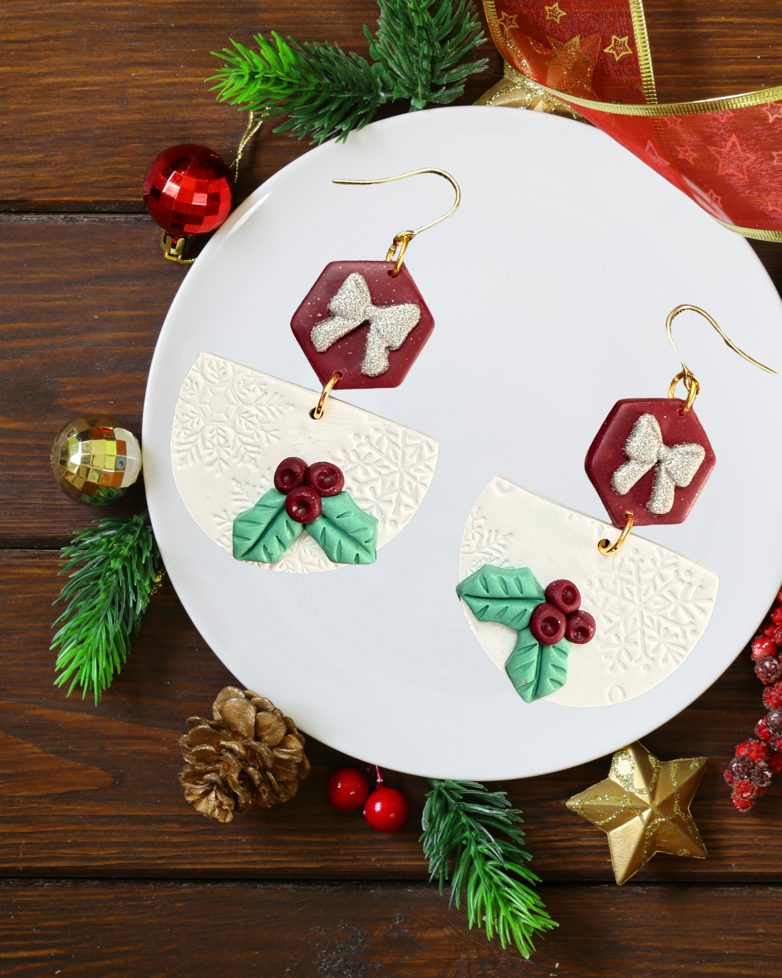 Frosted Berry Dangles