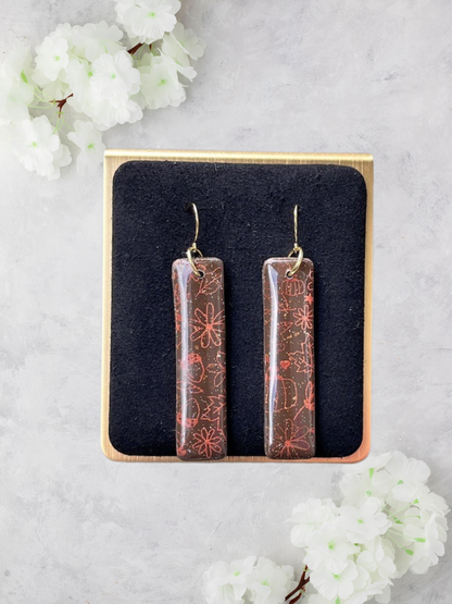 Chocolate Copper Dangles