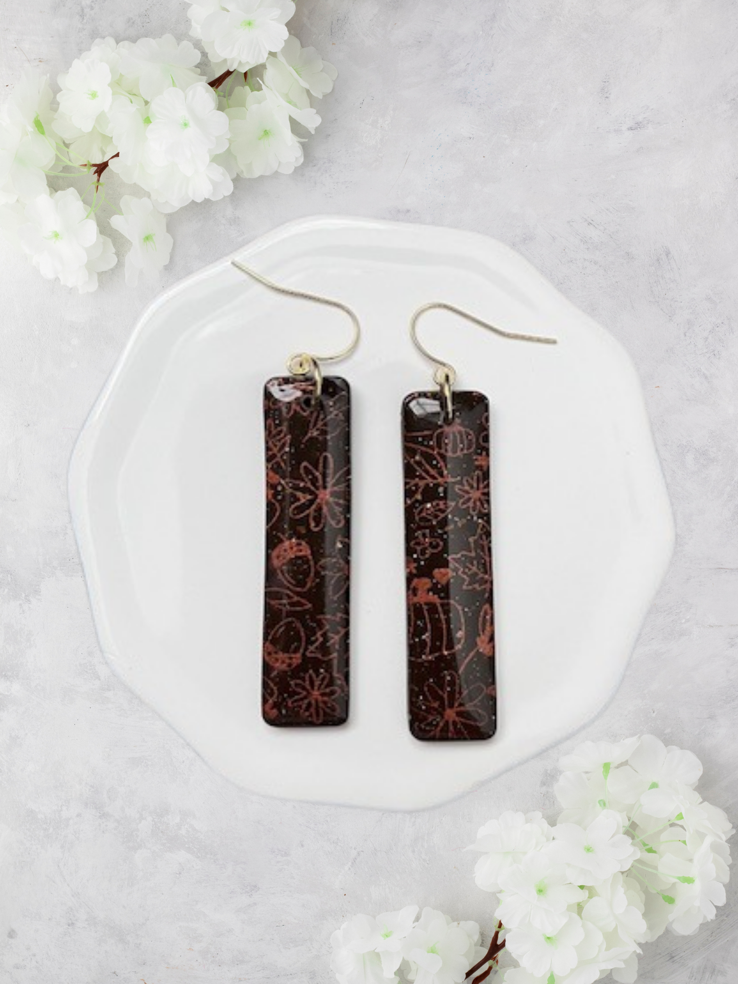 Chocolate Copper Dangles