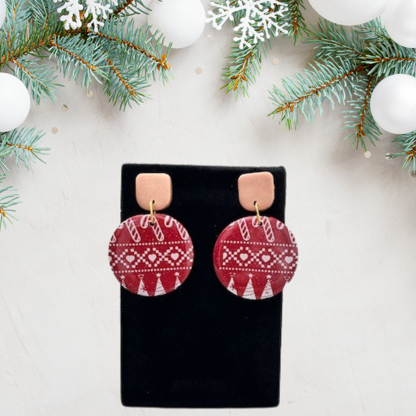 Festive Red Dangles