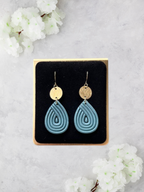 Shimmery Teardrop Dangle - Multiple Colors