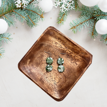 Green Marble Dangles