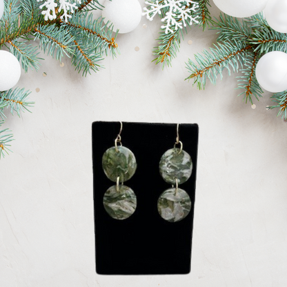 Green Marble Dangles