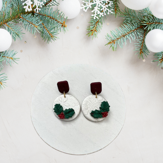 Christmas Holly Dangles